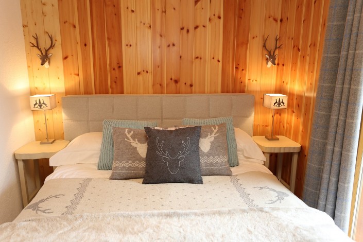 Modern chalet style bedrooms